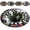 24*24in B, variant on 3D Skeleton Vortex Quilted Round Rug, Optical Illusion Non-Slip Mat for Indoor Floor, Soft Home Decor