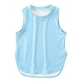 thumbnail image 3 of Kids Girls Summer Athletic Solid Color Tank Tops Split Curved Hem Sleeveless Shirts For Gym Yoga Running, 3 of 3