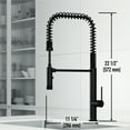 thumbnail image 6 of VIGO Sterling Single Handle Pull-Down Sprayer Kitchen Faucet in Matte Black, 6 of 14