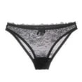 thumbnail image 7 of Sexy Lace Garter Belts Panties Printing Stockings for Women's 3 Piece Lingerie Set Black, 7 of 7