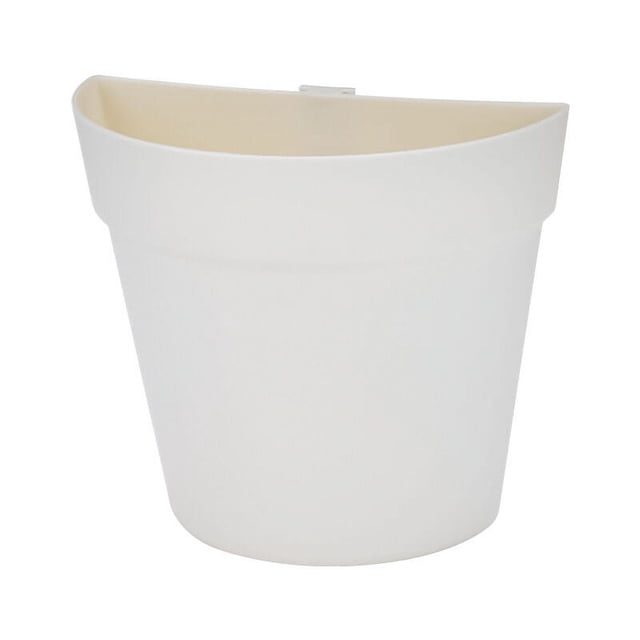 Juego de 2 maceteros de plástico de 16,3 cm TUNC con drenaje para plantas