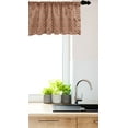 thumbnail image 3 of Ambesonne Geometric Window Valance, Squares Rhombuses, 54" X 18", Burnt Sienna Beige, 3 of 3
