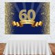 thumbnail image 3 of Fondo de fotografía de feliz 60.º cumpleaños para hombres adultos, azul marino y dorado brillante, fondo de sesenta años, decoraciones brillantes para fiesta de 60.º aniversario., 3 of 5