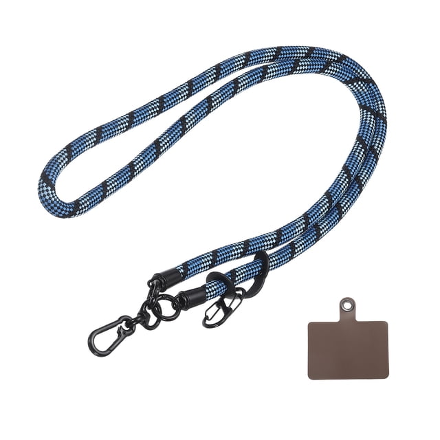 Unique Bargains Téléphone Longe Crossbody Cou Poignet Longe avec Patch Longe pour Téléphone Intelligent Dégradé Bleu 1 Pack
