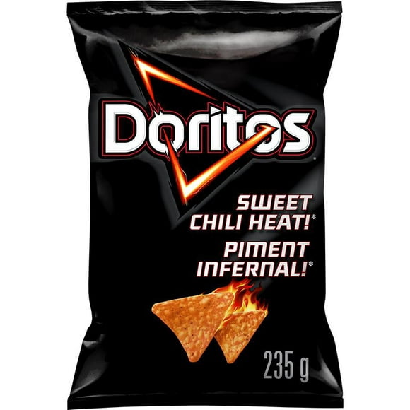 Doritos Sweet Chili Heat! flavoured tortilla chips, 235g
