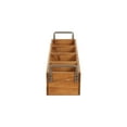 thumbnail image 5 of Cheungs FP-3879BR Brown Wooden 3 Slot Storage Caddy, 5 of 5