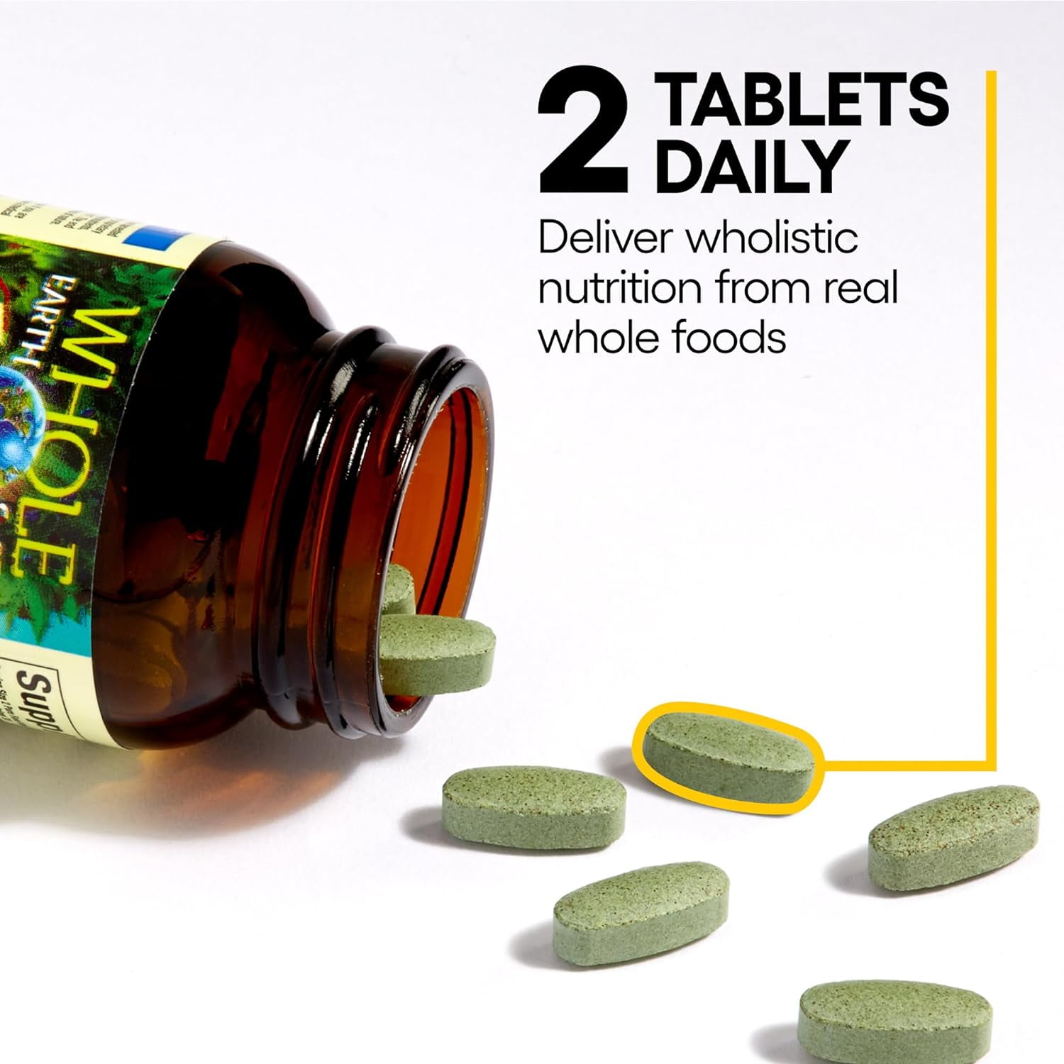 Natural Factors Whole Earth & Sea from, Women's 50+ Multivitamin & Mineral, Vegan, 120 Tablets