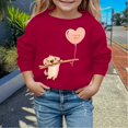 thumbnail image 2 of My First Valentines Day Baby Boy Outfit Crewneck Sweatshirt Lover Themed Letter Print Long Sleeve Pullover Kids Clothes Boys for Toddler Boy 2-3 Years, 2 of 4