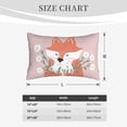 thumbnail image 6 of YFYANG Super Soft Rectangular Plush Cushion Cover (Without Pillow Insert), Cartoon Fox Comfort and Non-Pilling Hidden Zip Bedroom Sofa Pillowcases, 14"x20", 6 of 9
