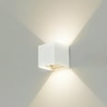 thumbnail image 3 of "Modern Wall Sconce LED Waterproof Wall Lamp Aluminum with Adjustable Beam 10-Watt 4000K Cool White Indoor Outdoor for Bathroom Bedroom Corridor Living Room Stairs and Garden, White", 3 of 7