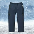 thumbnail image 4 of ATOGUTA Kids Ski Pants Warm Fleece Windproof Water Proof Outdoor Hiking Ski Pants Size 6-17, Navy, 4 of 4