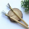 thumbnail image 3 of AMLESO Wooden Handle Feather Wire Texture Brush Clay Pottery Modeling Tool 165x23mm, 3 of 7