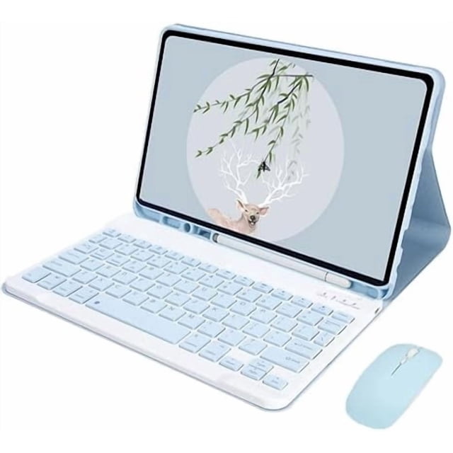 Samsung Galaxy Tab S10 FE 10.9" 2025 Funda con Teclado con Mouse Inalámbrico / Azul Cielo