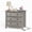 Gray, 3 Drawers, variant on Holliwill 2 Drawer Dressers for Bedroom with Charging Station, Modern Wood Chest of Drawers with Open Storage for Living Room, Hallway, Gray