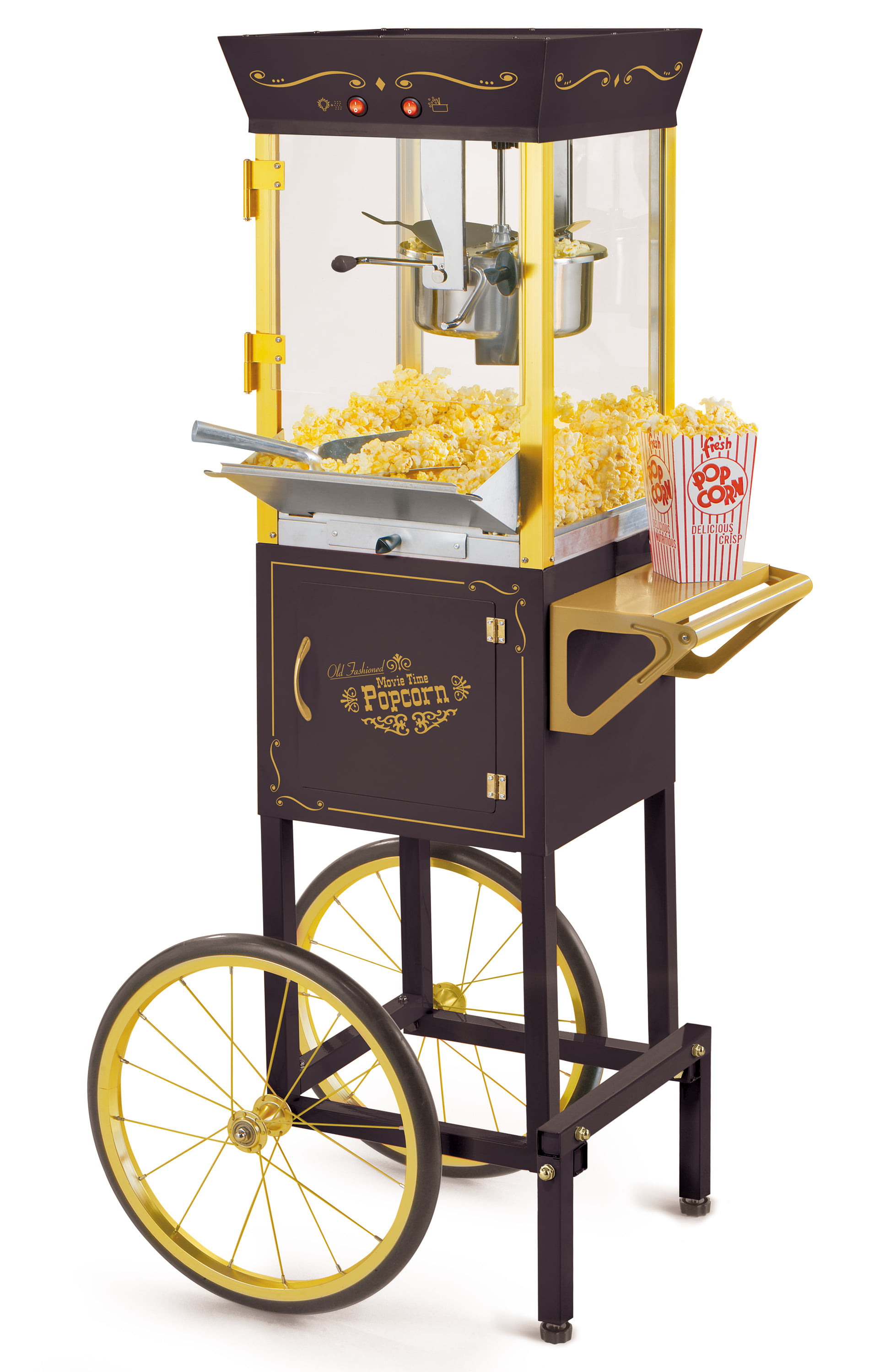 Ready To Use Made WJJ Stainless Steel Commercial Popcorn Machine Durable Antique Countertop Style Suitable For Retail