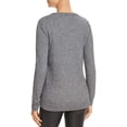 thumbnail image 2 of Foxcroft Women's Pixie Lace Front Sweaters, Gray, Large, 2 of 2