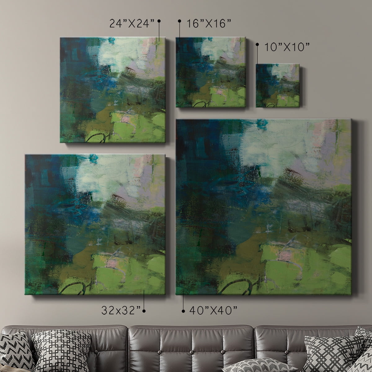 Wexford Home Custom Stone VI-Premium Gallery Wrapped Canvas, 24" x 24" - Ready to Hang