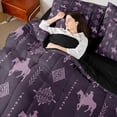 thumbnail image 4 of Feelyou Aztec Damask Bedding Comforter Set 7pcs, Rustic Cowgirl Cowboy King Bedding Sets, 4 of 8