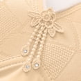 thumbnail image 5 of Feancey Wireless Full Coverage Bra for Older Women High Support Comfort Bra Adjustable Strap Everyday Brassiere Breathable Minimizer Bras Beige 36, 5 of 10