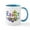 White/Blue Inside, variant on CafePress - Easter Cross And Flowers Mugs - 11 oz Ceramic Mug - Novelty Coffee Tea Cup