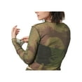 thumbnail image 7 of Liacowi Women's Long Sleeve Sheer Mesh Tops See Through Blouse Shirt Wild Stylish Fitted Tee Shirt Streetwear, 7 of 7