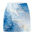 thumbnail image 4 of Sexlip Womens Yoga Sports Shorts Watercolor Print Layered Elastic Waist Soft Fabric Snug Silhouette for Yoga Sessions Multicolor S, 4 of 5