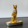 thumbnail image 3 of 1PC Candle Holder Ancient Cat God Cat Double Candlestick Ornament Aromatherapy Candlestick Atmosphere Decoration Ornament Ornament Gold, 3 of 5