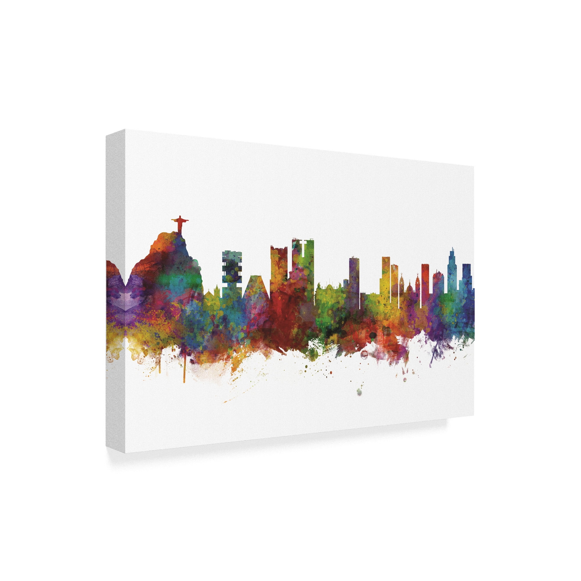 Trademark Fine Art 'Rio de Janeiro Skyline Brazil II' Canvas Art by Michael Tompsett