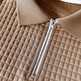 thumbnail image 7 of Ceisia Men's Slim Fit Waffle Knit Half-Zip Polo Shirt & Pants Set | Spring Summer Casual Two-Piece Outfit Gifts, 7 of 7