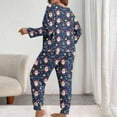thumbnail image 6 of HOMBOM Christmas Pajamas for Women One Sets Sleepwear Soft Plus Size Nightwear Ladies Lounge Sets Long Sleeve Sets, 6 of 6