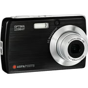 AgfaPhoto Optima 1338MT Black 10MP Digital Camera with 3' TouchScreen, 5x Digital Zoom
