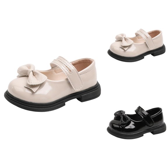 Girls Shoes Sneaker for Girls Children Shoes Lacquer Leather Shoes Bow Girl Big Head Leather Shoes Fashion Princess Dance Shoes