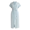 thumbnail image 4 of Time and Tru Women's and Women's Plus Wrap Shirt Dress, Sizes XS-4X, 4 of 4