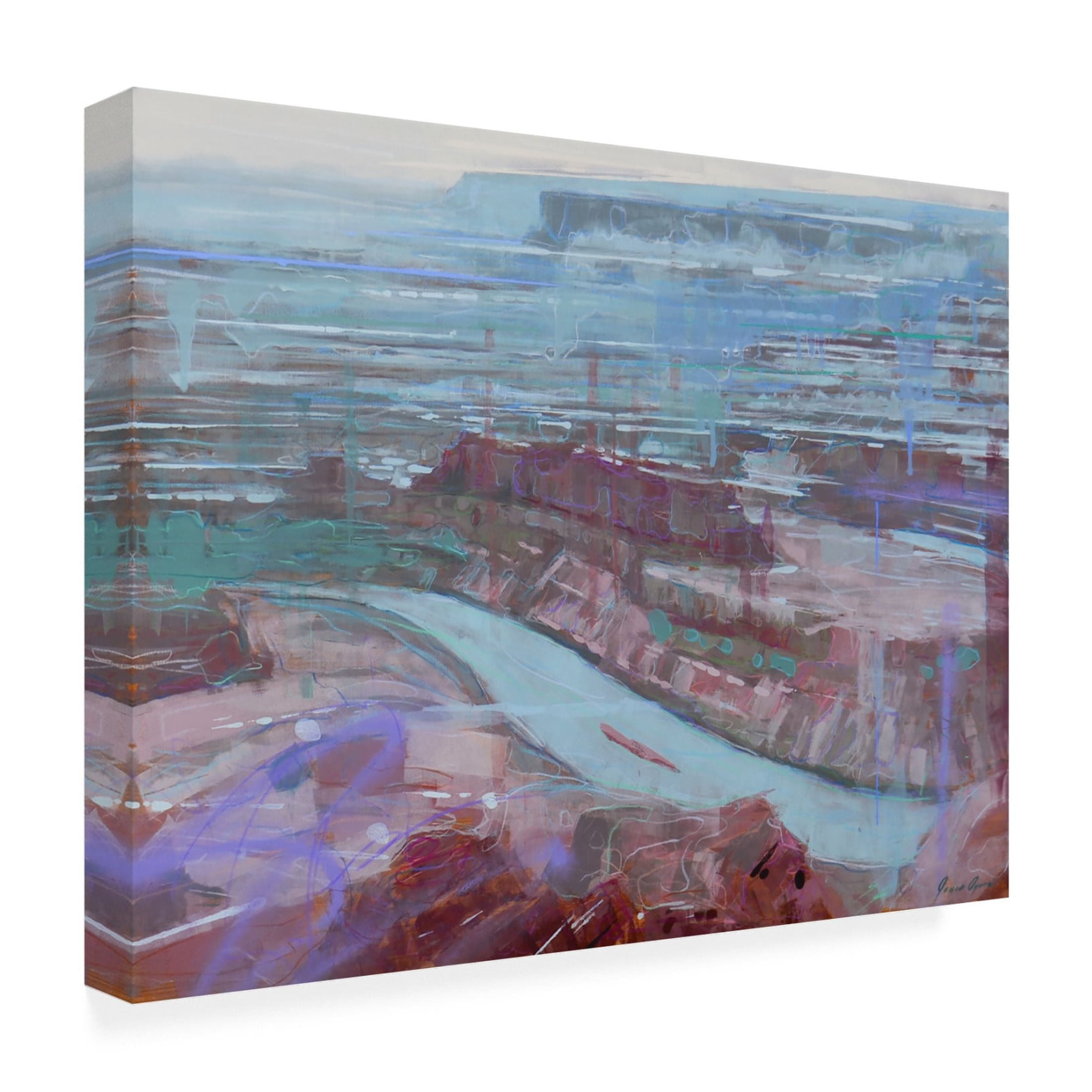 Trademark Fine Art James Ayers  Winter Canyon Canvas Wall Art