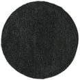 thumbnail image 2 of SAFAVIEH August Carlene Solid Plush Shag Area Rug, Charcoal, 6'7" x 6'7" Round - Modern Design, Charcoal, Non-Shedding & Easy Cleaning, Ultra Plush Thick Pile, Ideal for Living Room, Bedroom, 2 of 9