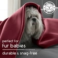 thumbnail image 4 of Soft All-Season Fleece Throw Blanket – Cozy Layering Bed Blanket – Twin Size – Red, 4 of 7