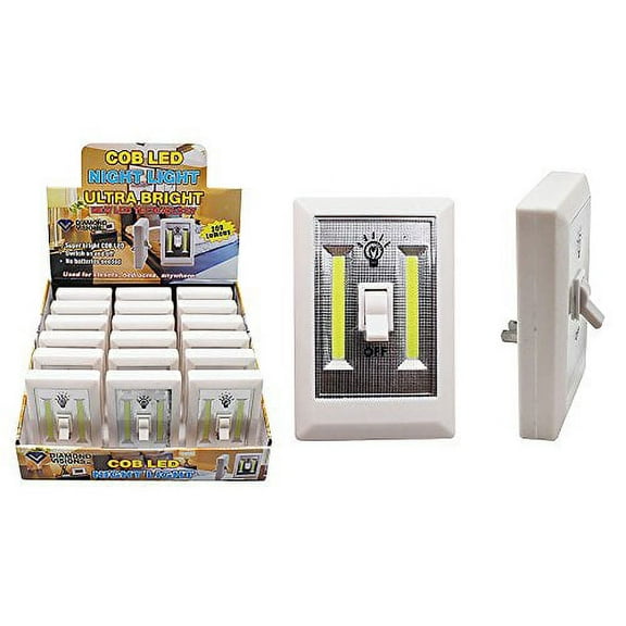 Diamond Visions 08-1898 COB LED Plug-in Light Switch in White Case