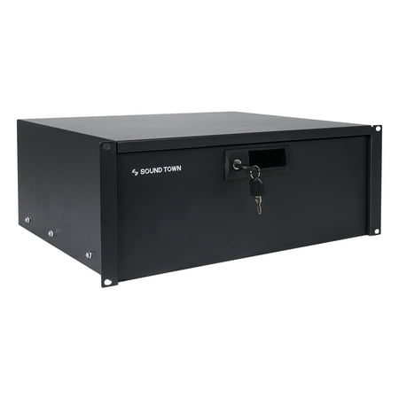 Sound Town 19-inch 4U Locking Rack Drawer with Protection Foam (STRD-4D) - image 8