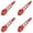 Red 4PCS, variant on Nylon Spaghetti Server Non Stick Pasta Fork Slotted Spoon Food Strainer With Spaghetti Measure Tool Strainer