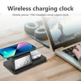 Wireless Charging Station With Digital Alarm Clock Charging Station For