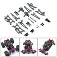 thumbnail image 6 of Colcolo 1/14 RC Cars Metal Spare Parts Front Lower Swing Arm Front Steering Tie Rod Rear argent, 6 of 8