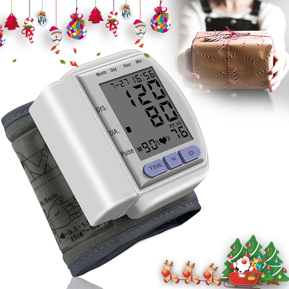 Genkent Blood Pressure Monitor, Digital Wrist BP Machine with Automatic BP Cuff, 90*2 Memory, Xmas Christmas Father Day Gift for Dad Mom