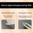 thumbnail image 3 of 3 Pairs Earring Lifters, Hypoallergenic Secure Earring Backs for Droopy Ears, Adjustable Earring Backs for Heavy Earring Heavy Earrin, 3 of 7
