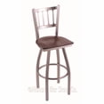thumbnail image 4 of 810 Contessa 30" Swivel Bar Stool with Black Wrinkle Finish and Natural Oak Seat, 4 of 7