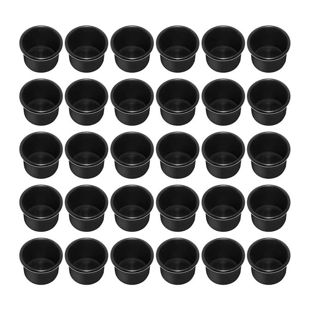 Portavelas para Velas CóNicas, Portavelas, Velas de Té, Velas de Mesa con Inserto de Vela, Portavelas 30 Piezas Negro