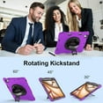 thumbnail image 2 of Case for iPad Air 13 Inch Case M3 2025 M2 2024, Rugged iPad Pro 12.9 6th/5th/4th/3rd Generation Case with Screen Protector/Kickstand/Handle Grip/Shoulder Strap/Pencil Holder, 2 of 7