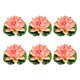 thumbnail image 2 of Bewildely Loto artificial no tóxico apto para mascotas de 6 piezas para decoración de estanque hipoalergénico, amplia aplicación Decoración Rosa, 2 of 6