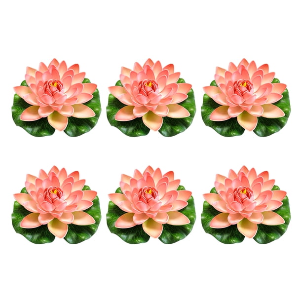 Loto artificial Toystoory 6 piezas decoración jardín rosa