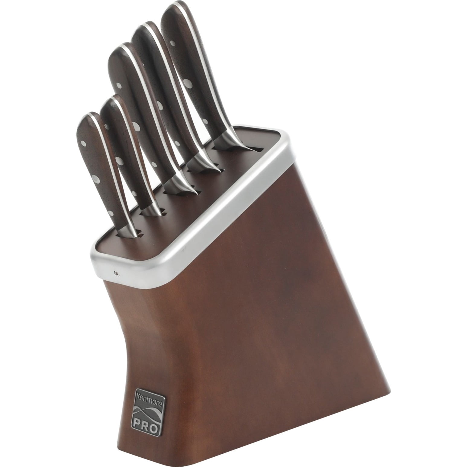 Kenmore Pro Truman High Carbon Stainless Steel 6 Piece Cutlery Set With Wood Handles