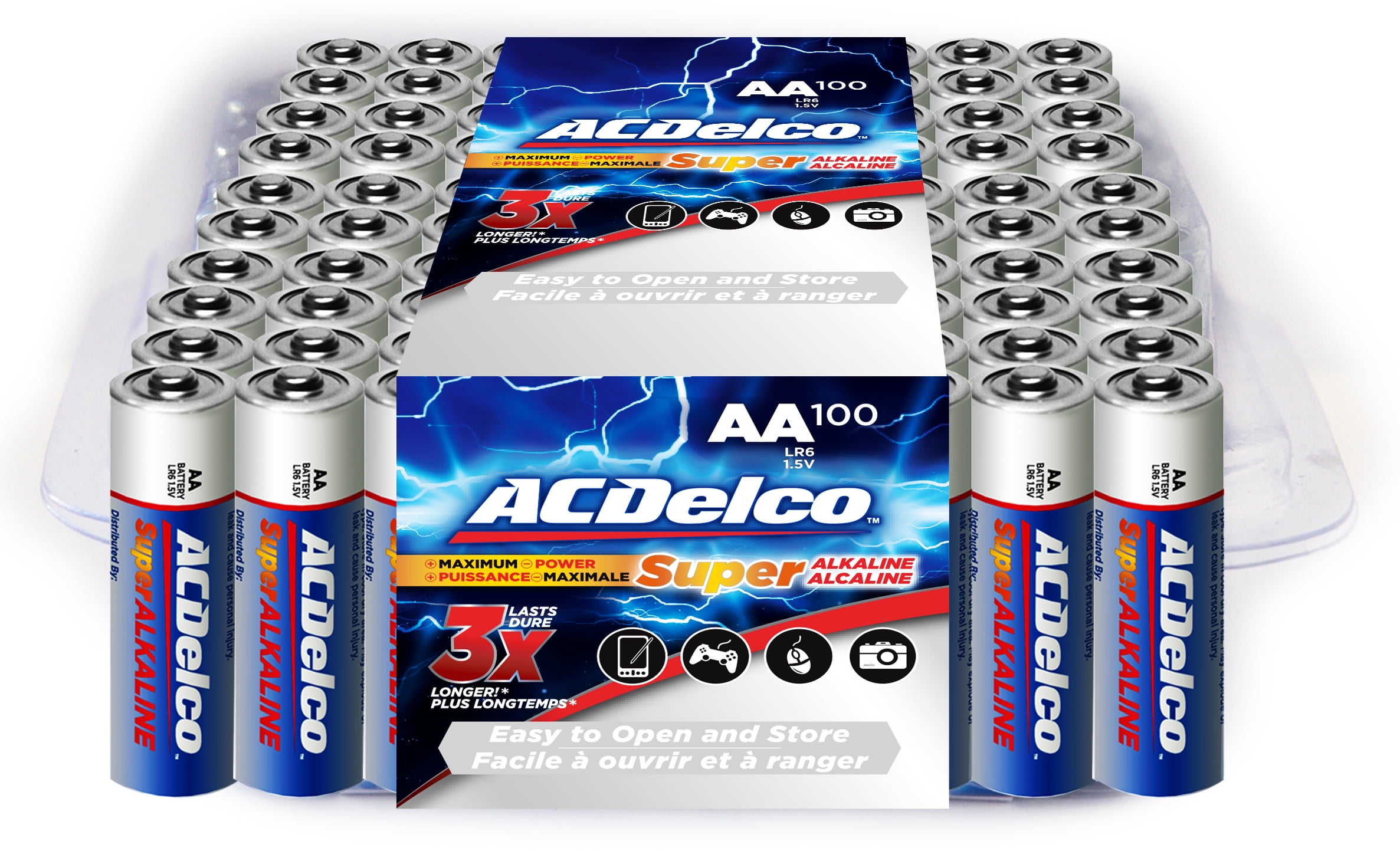 ACDelco Super Alkaline AA Batteries, 100Count